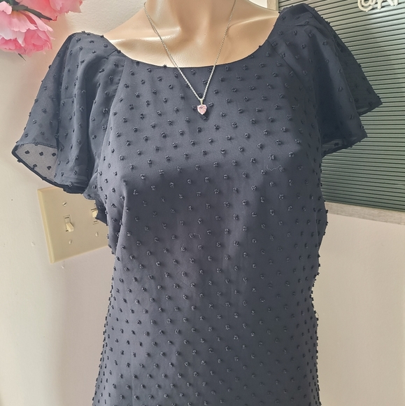 NWT J. Crew Swiss Dot Chiffon Flutter Dress Size 6 (sm) - Picture 3 of 9